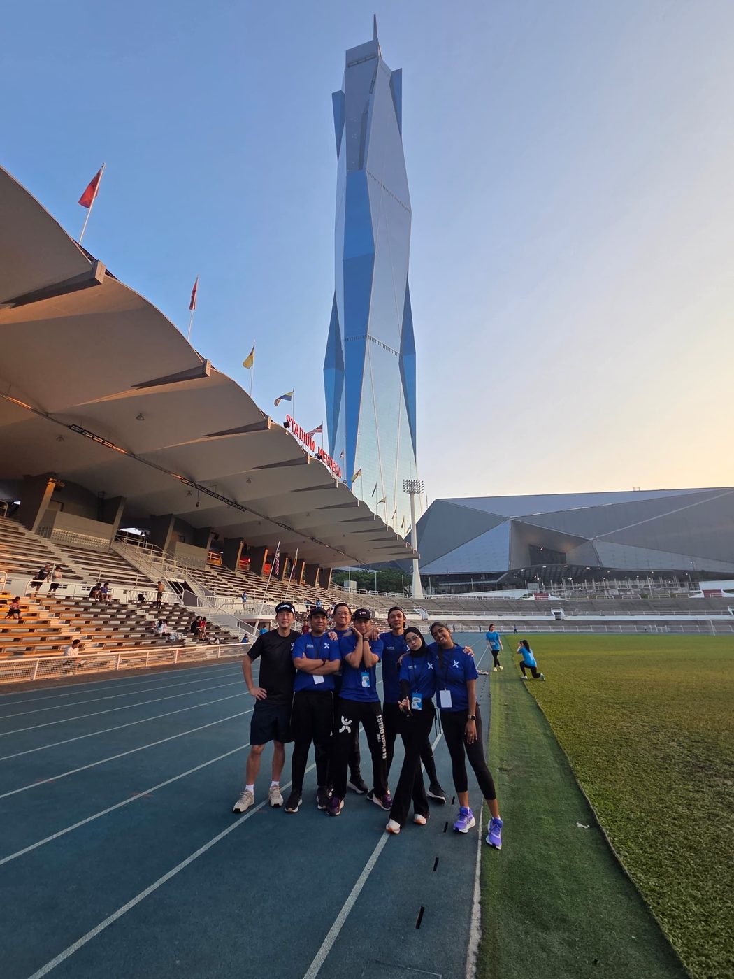 The Flexologist team at Stadium Merdeka